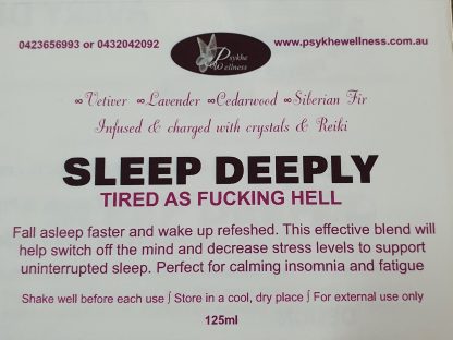 Sleep Deeply Mist Spray  Tired As Fucking Hell - Image 2