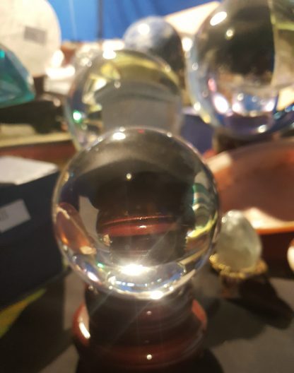 Clear Scrying Ball ~ 80 mm Photographers Prop (Lead Crystal) - Image 3