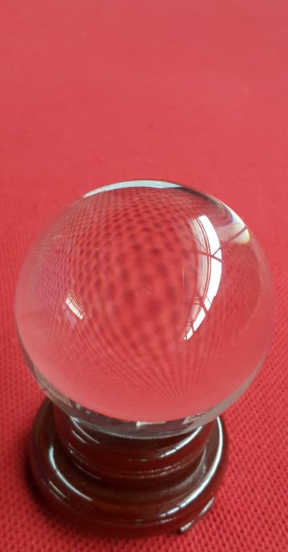 Clear Scrying Ball ~ 80 mm Photographers Prop (Lead Crystal) - Image 5