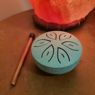 Buddha Mini Tongue Drums ~Compact Healing with 3" ~ 6 Tones - Teal
