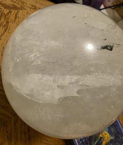 Clear Quartz Crystal Ball Healing Sphere for Energy, Clarity + More - Image 10