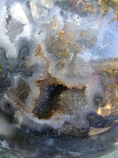 Exceptional Moss Agate Sphere 200mm Diameter Feature Piece - Image 7