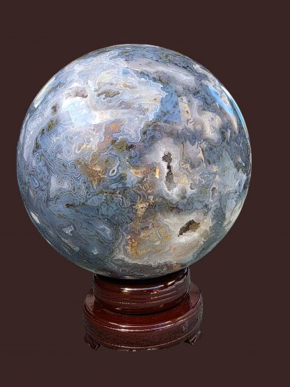 Exceptional Moss Agate Sphere