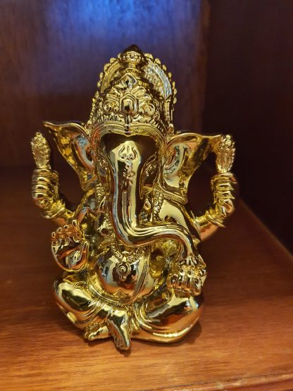 Lord Ganesha Statue in Gold~ The Hindu God of New Beginnings - Image 10
