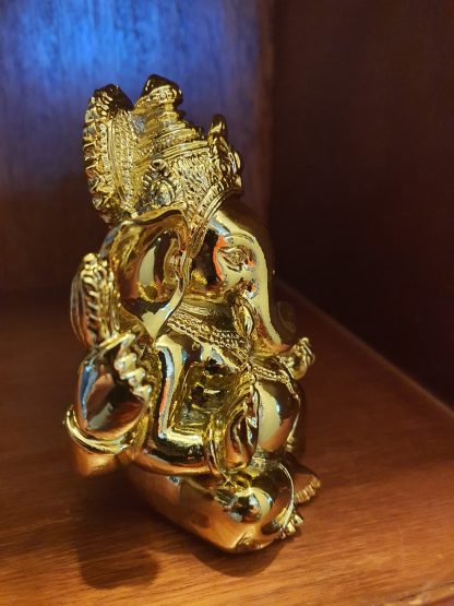 Lord Ganesha Statue in Gold~ The Hindu God of New Beginnings - Image 9
