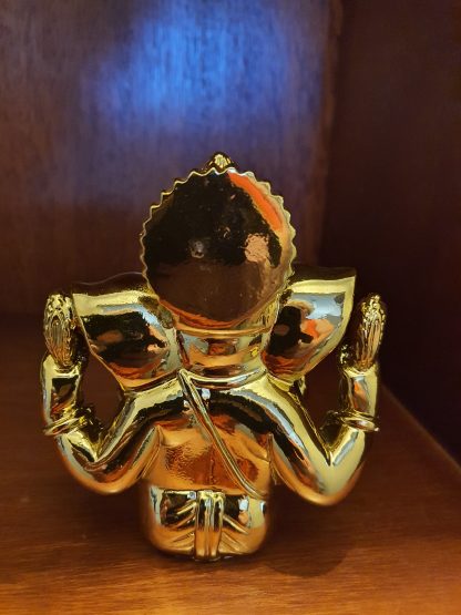 Lord Ganesha Statue in Gold~ The Hindu God of New Beginnings - Image 8