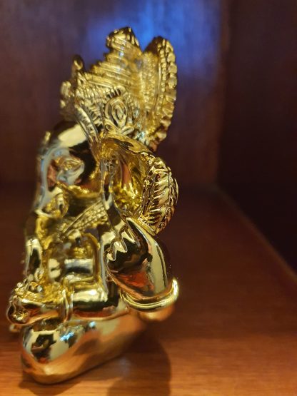 Lord Ganesha Statue in Gold~ The Hindu God of New Beginnings - Image 7