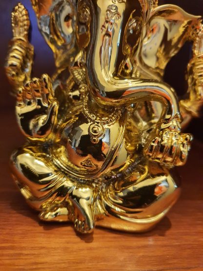 Lord Ganesha Statue in Gold~ The Hindu God of New Beginnings - Image 5
