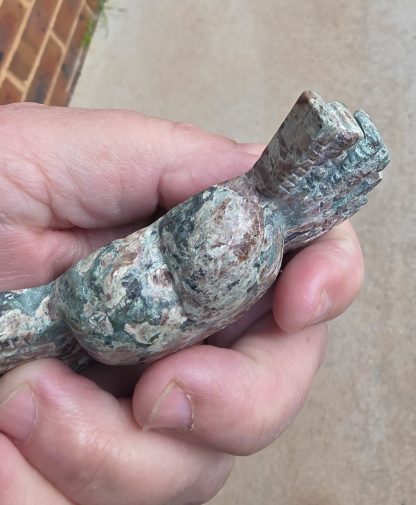 Ocean Jasper Heart with Wings – Carved Crystal Sculpture - Image 7