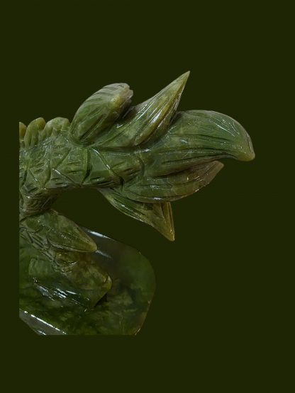 Large Nephrite Jade Dragon Sculpture – 47 cm, 5.4 kg - Image 2
