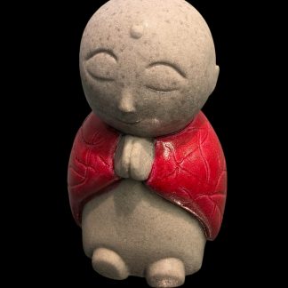Praying Jizo with Red Coat~ A gift of Compassion