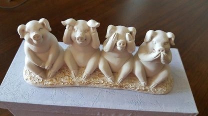 The Four Pigs of Right Behaviour Statue – 15 cm - Image 2